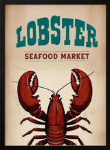 Vintage Lobster Market Sign