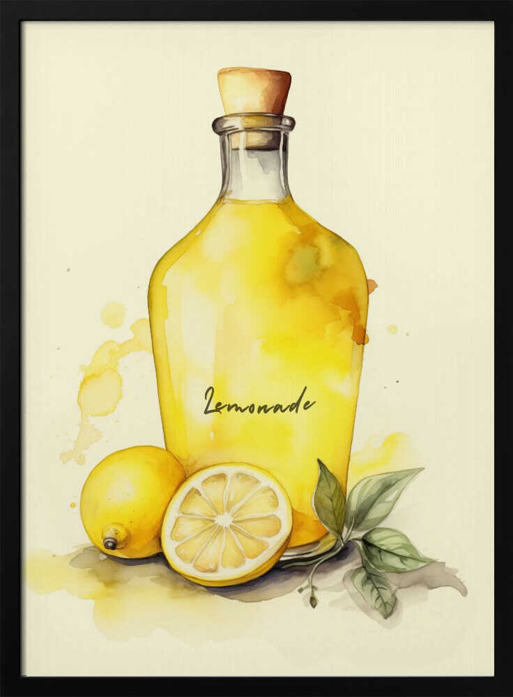 Lemonade Art Print UK — Food Vibrant Wall Art — Kitchen — Wall It All Prints