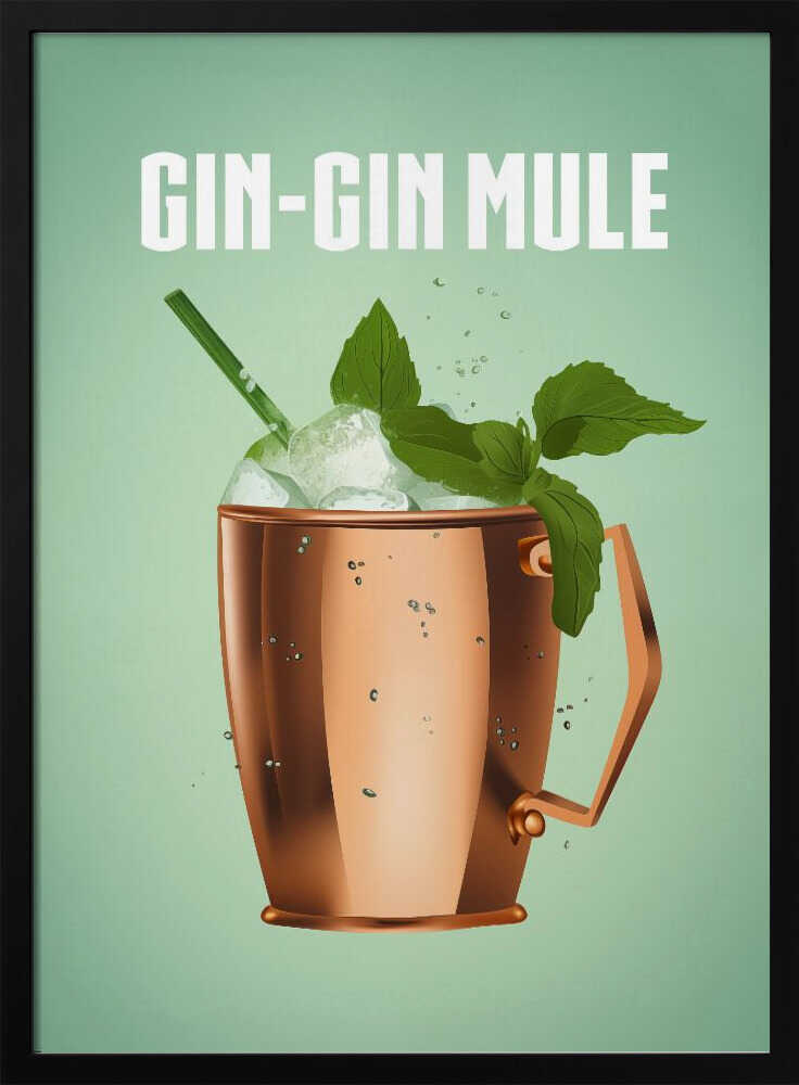 Refreshing Gin Mule Art Print UK — Japanese Fresh Wall Art — Living Room — Wall It All Prints