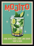 Retro Mojito Cocktail