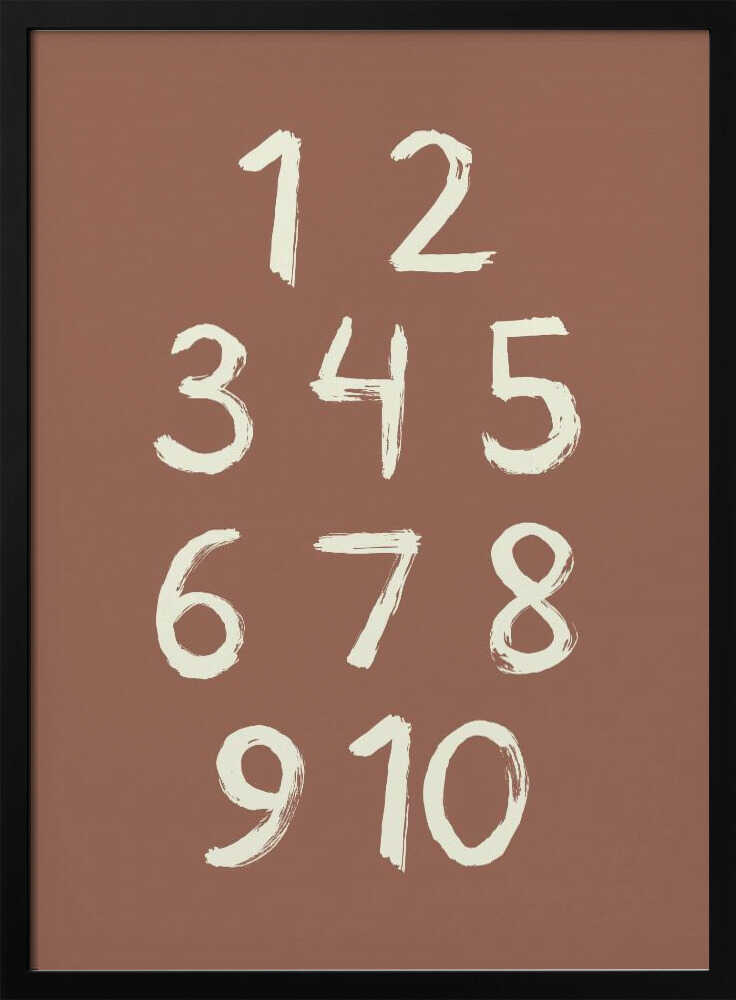 Hand Drawn Counting Numbers