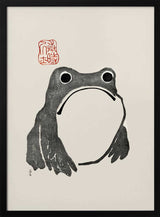 Grumpy Frog I Black