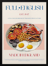 Classic English Breakfast Art Print UK — Vintage Dark Wall Art — Kitchen — Wall It All Prints