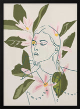 Yellow Eyes Floral Portrait