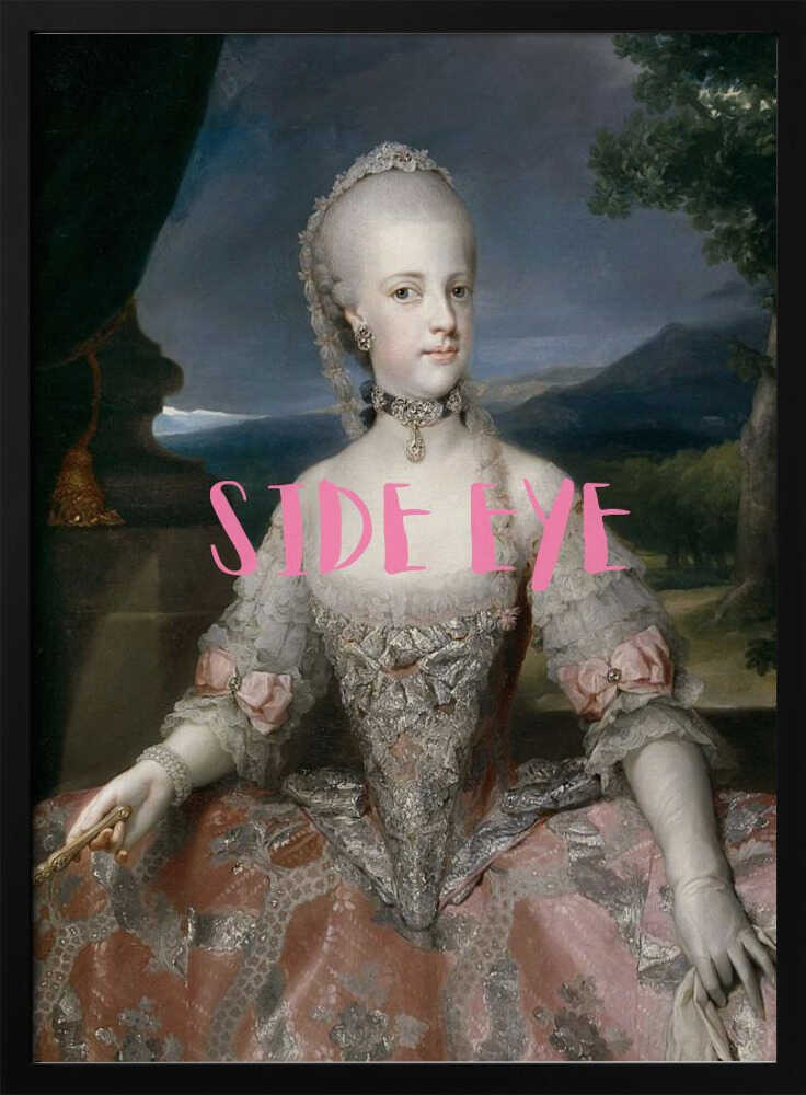 Elegant Noblewoman Portrait Art Print UK — Portrait Elegant Wall Art — Living Room — Wall It All Prints