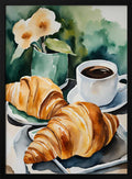 Fresh Croissants and Coffee