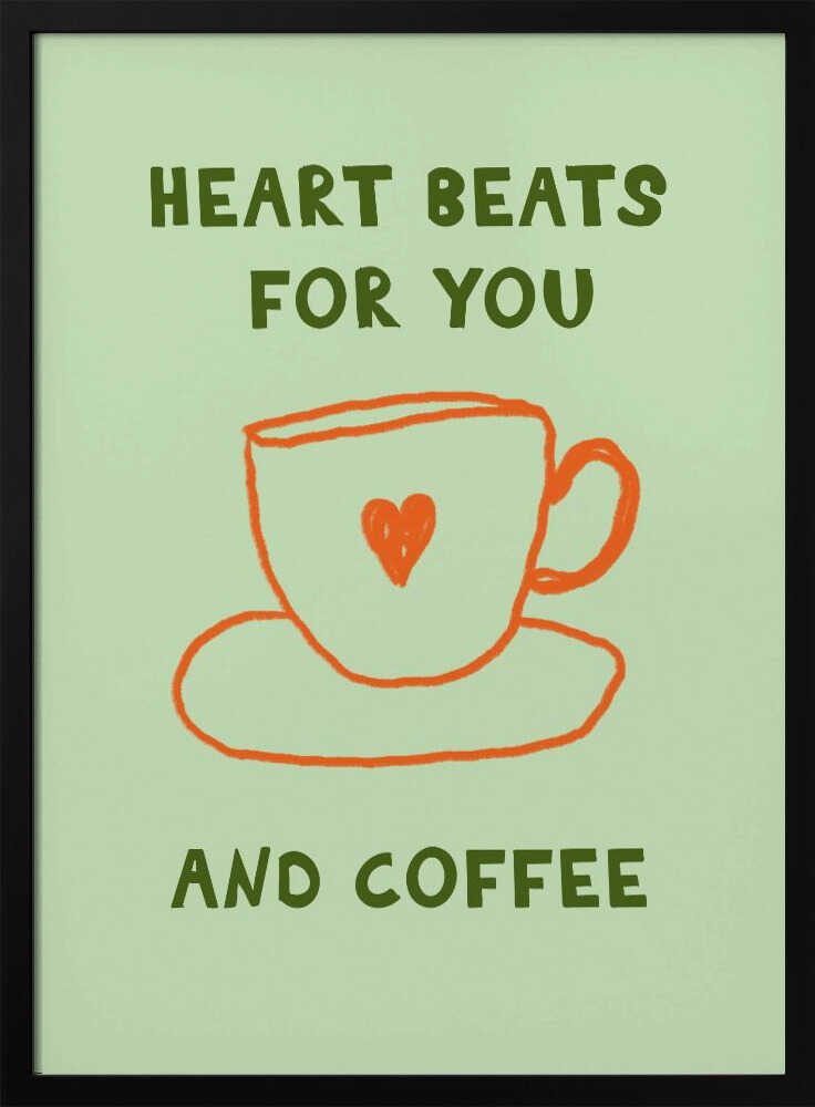 Coffee Love Ritual Art Print UK — Abstract Minimal Wall Art — Kitchen — Wall It All Prints