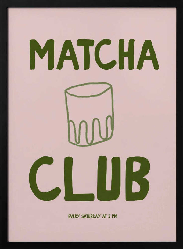 Matcha Gathering Art Print UK — Abstract Minimal Wall Art — Office — Wall It All Prints