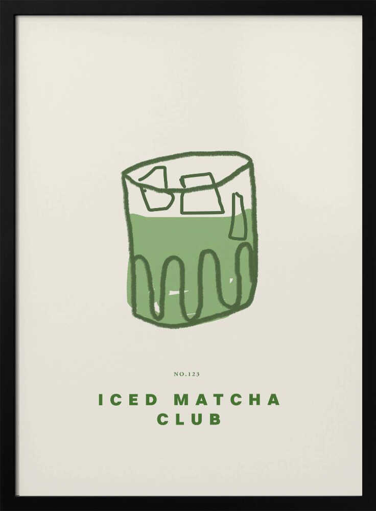 Chilled Green Elixir Art Print UK — Japanese Minimal Wall Art — Office — Wall It All Prints