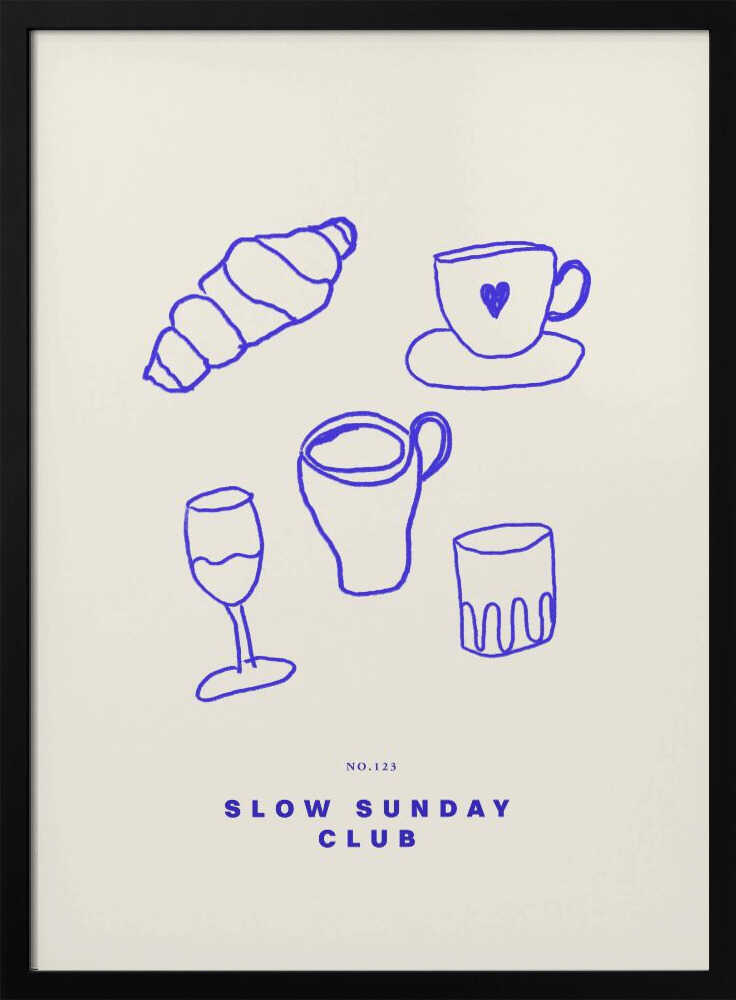 Cozy Brunch Vibes Art Print UK — Food Calm Wall Art — Bedroom — Wall It All Prints