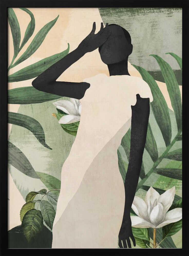 Elegant Tropical Serenity Art Print UK — Botanical Calm Wall Art — Office — Wall It All Prints
