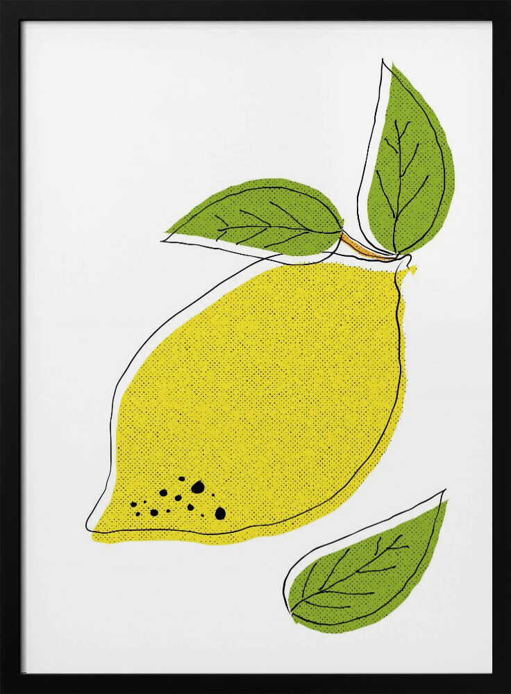 Bright Lemon Illustration
