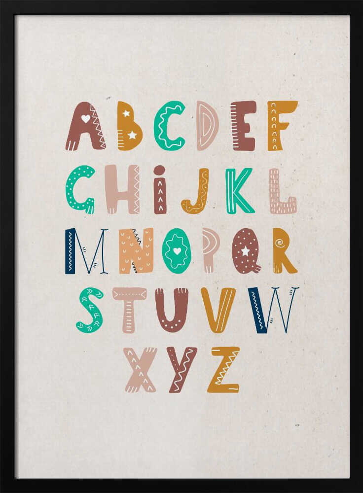 Playful Boho Alphabet