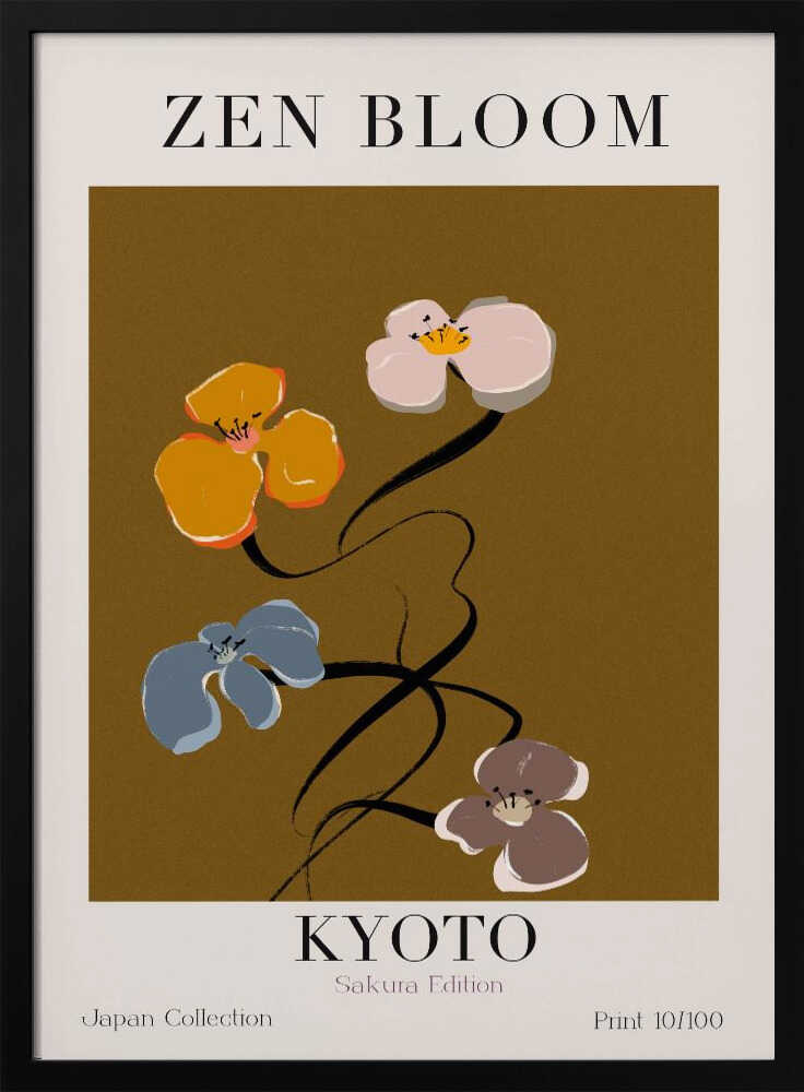 Blossom Harmony Art Print UK — Japanese Calm Wall Art — Bedroom — Wall It All Prints