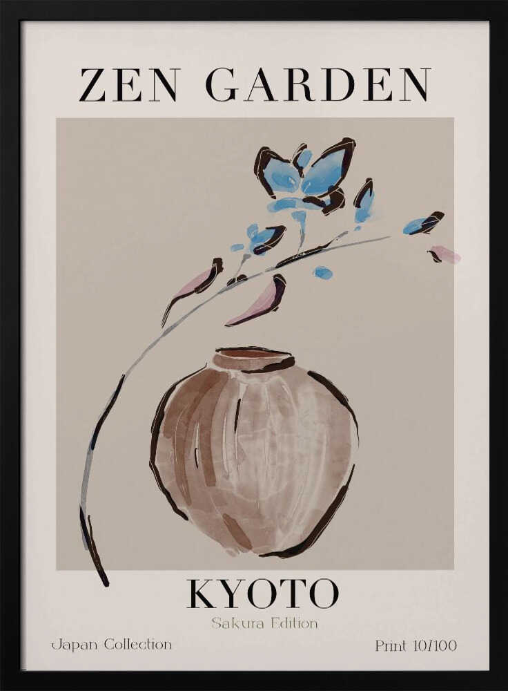 Kyoto Serenity Art Print UK — Japanese Calm Wall Art — Bedroom — Wall It All Prints