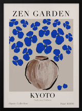 Cerulean Blossoms Art Print UK — Japanese Calm Wall Art — Bedroom — Wall It All Prints