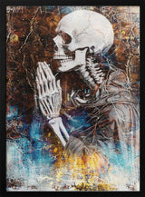 Solemn Praying Skeleton Rafal Kulik
