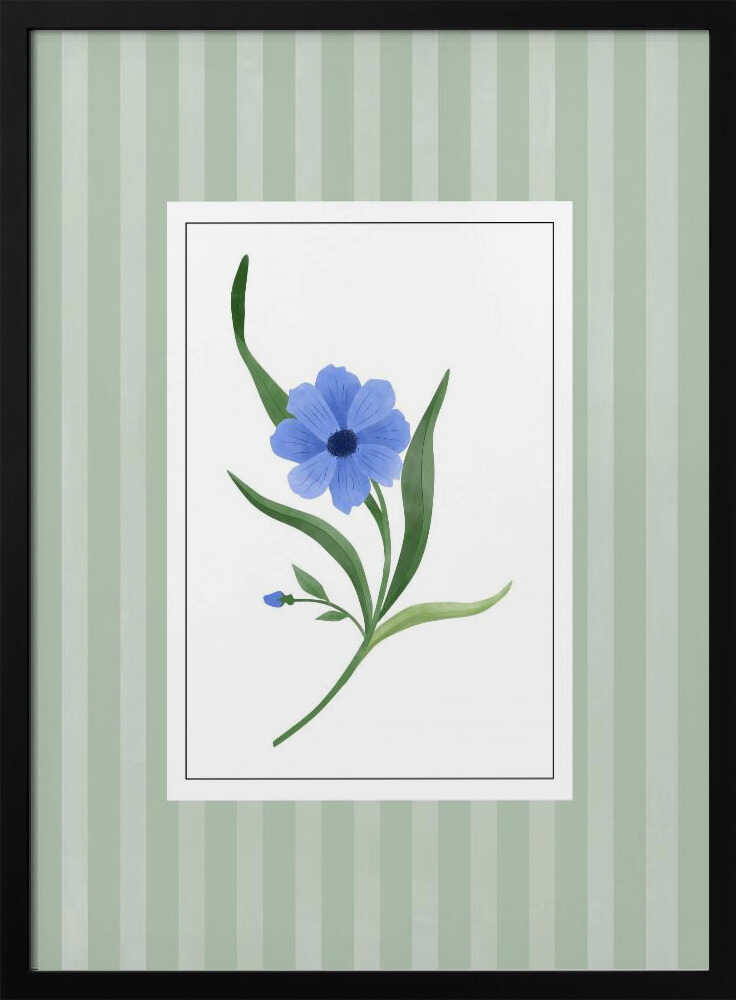 Serene Blue Floral