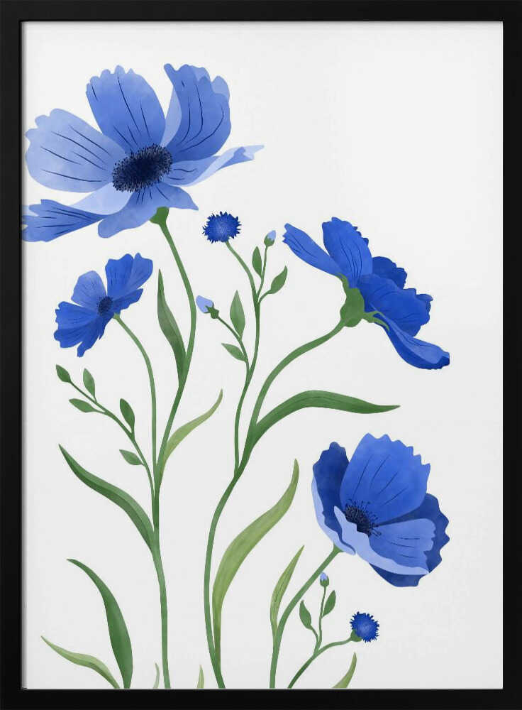 Delicate Blue Flowers