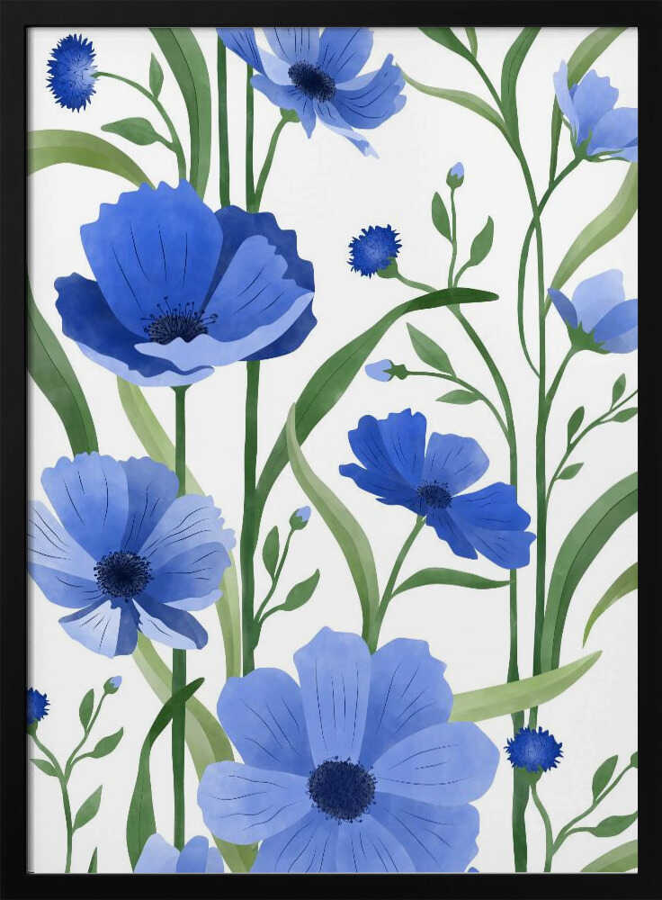 Blue Garden Blooms