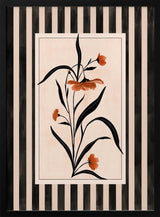 Terracotta Floral Stripes