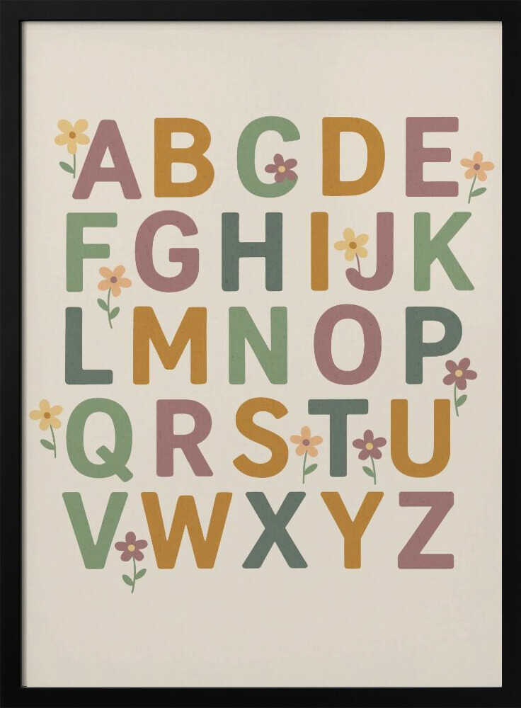 Floral Alphabet Joy