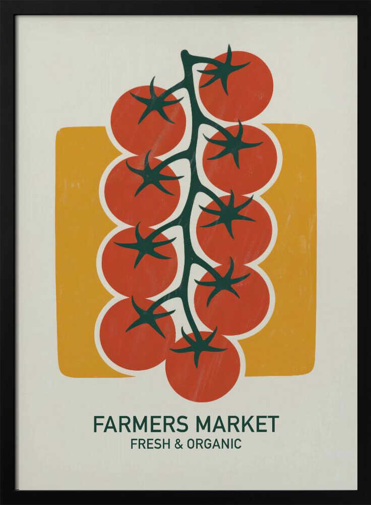 Fresh Farmers Market Tomatoes Art Print UK — Botanical Fresh Wall Art — Kitchen — Wall It All Prints