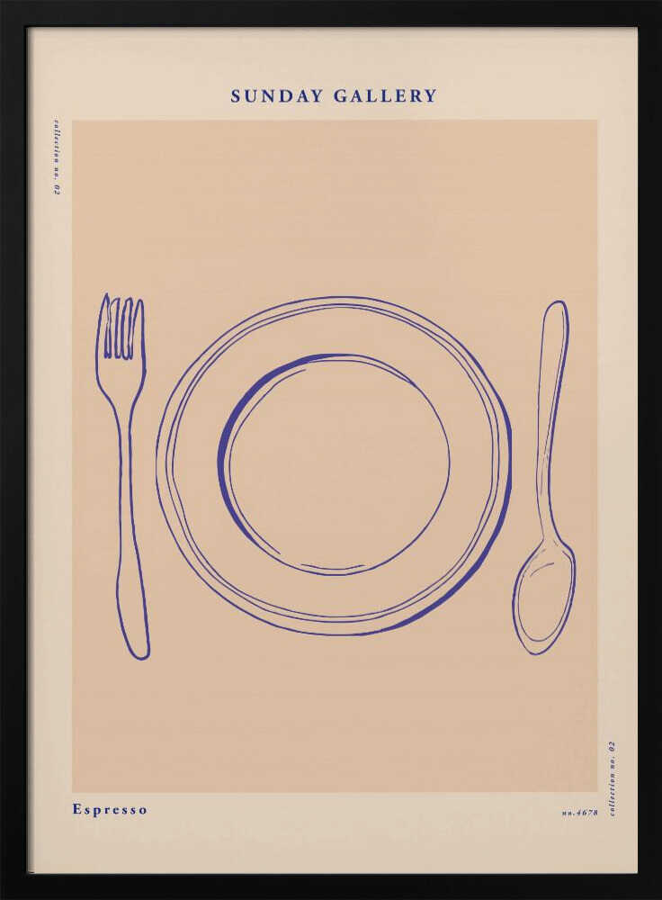Sundaygalleryno02 Art Print UK — Abstract Minimal Wall Art — Kitchen — Wall It All Prints