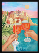 Cheers Coastal Sunset City Art
