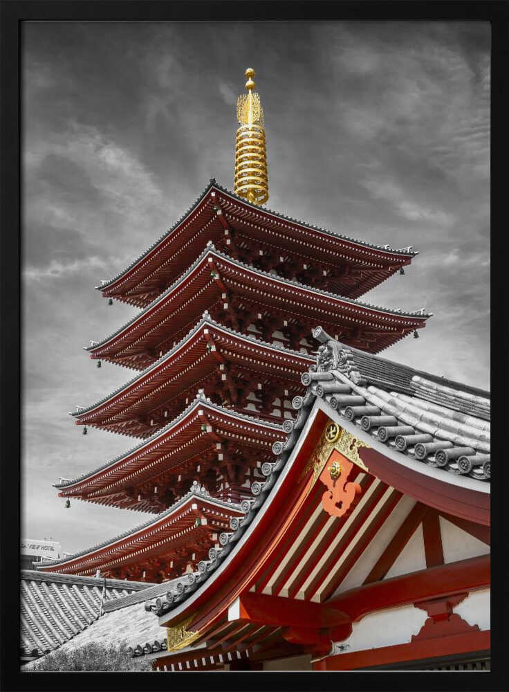 Vibrant Japanese Pagoda Melanie Viola
