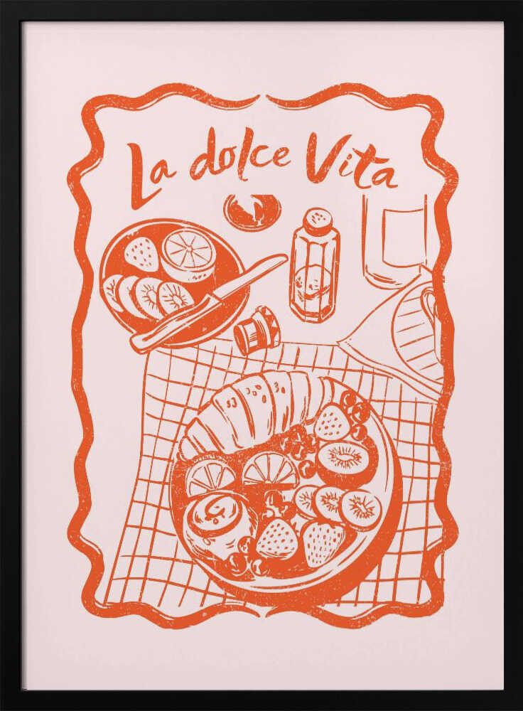 La Dolce Vita Breakfast Art Print UK — Food Fresh Wall Art — Kitchen — Wall It All Prints