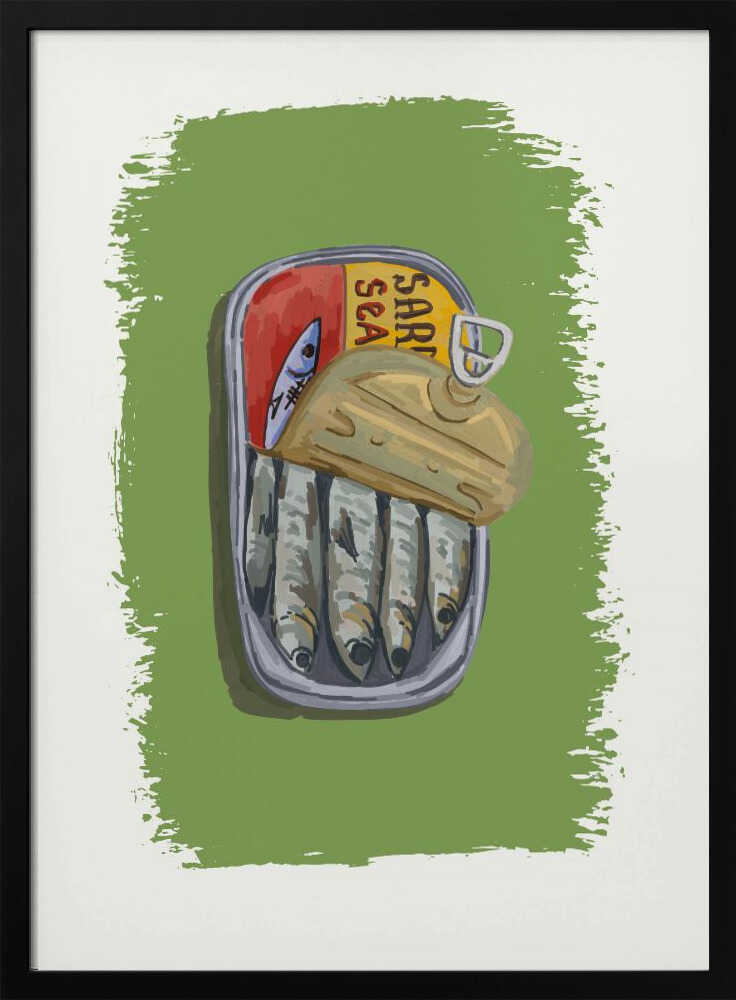 Rustic Sardine Can Art Print UK — Landscape Fresh Wall Art — Kitchen — Wall It All Prints
