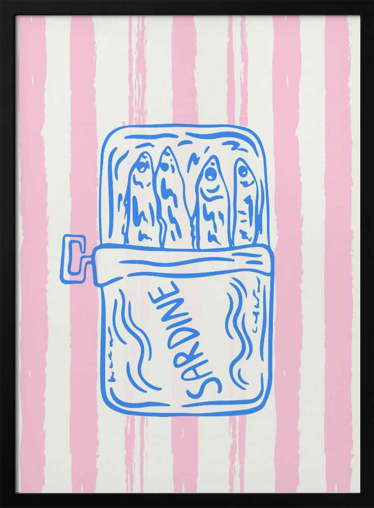 Sardines In A Can Art Print UK — Landscape Vibrant Wall Art — Kitchen — Wall It All Prints