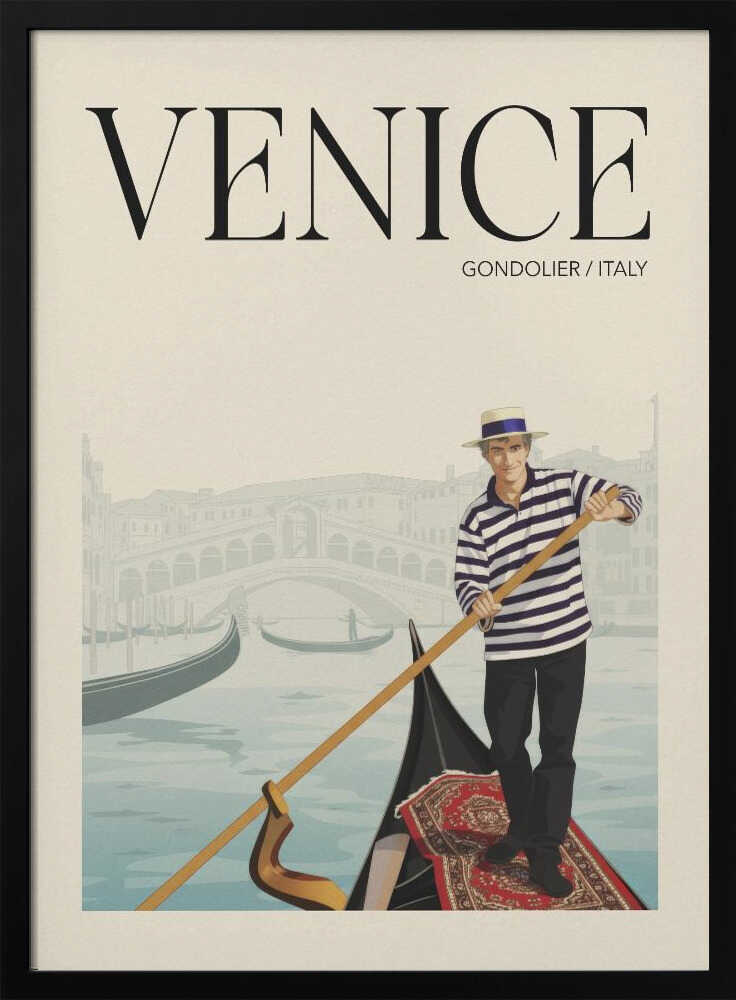 Venice Gondolier Scene Andreas Magnusson