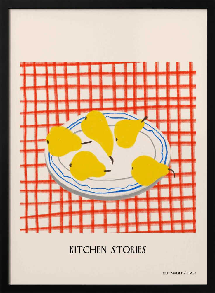 Juicypears Art Print UK — Food Vibrant Wall Art — Kitchen — Wall It All Prints