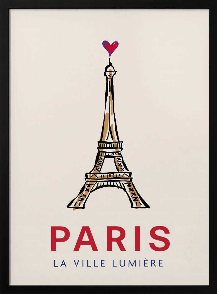 Paris Eiffel Heart Rio Soléy