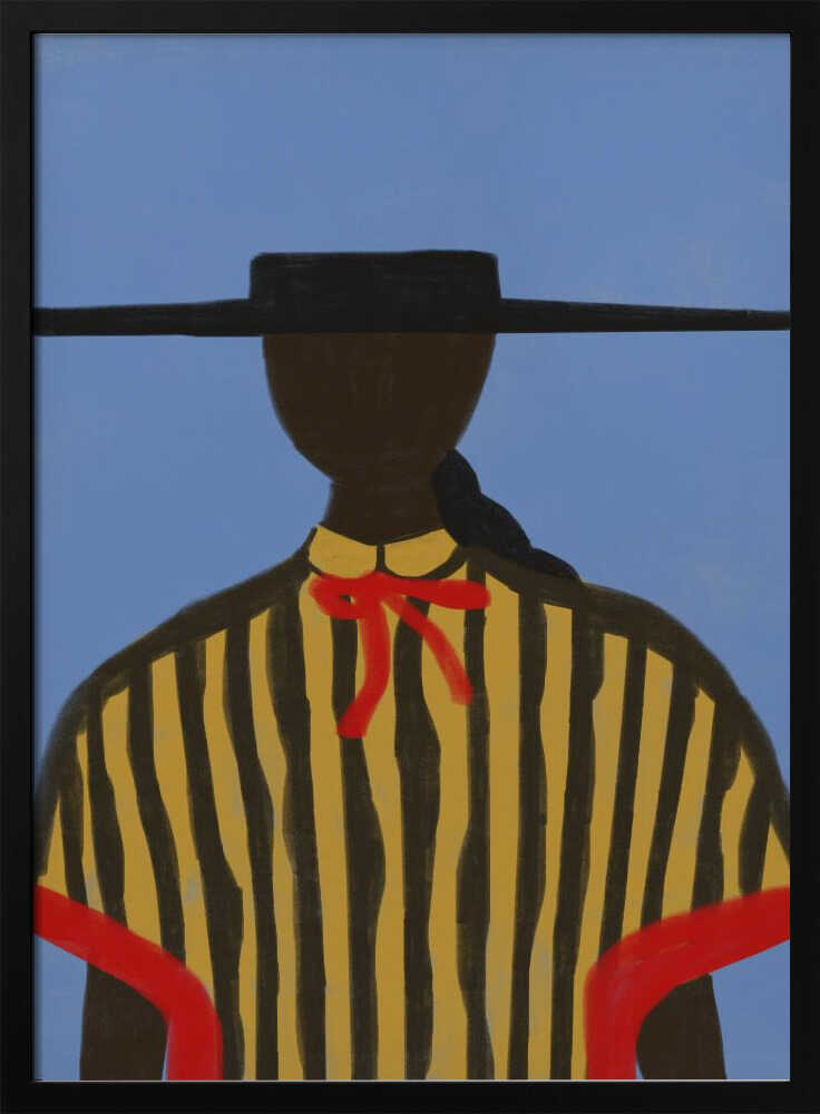 Bold Hat Woman and Stripes New Mexico Style