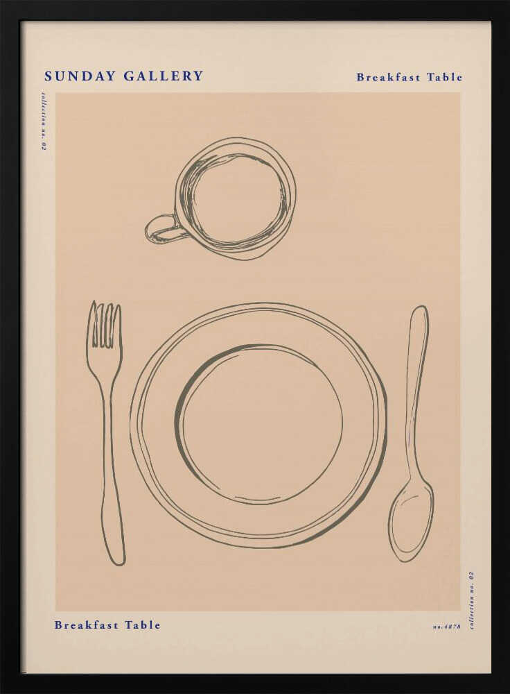 Sundaygalleryno29 Art Print UK — Abstract Minimal Wall Art — Kitchen — Wall It All Prints