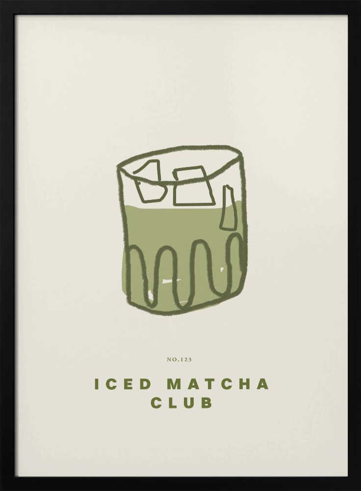 Chilled Green Elixir Art Print UK — Abstract Minimal Wall Art — Kitchen — Wall It All Prints
