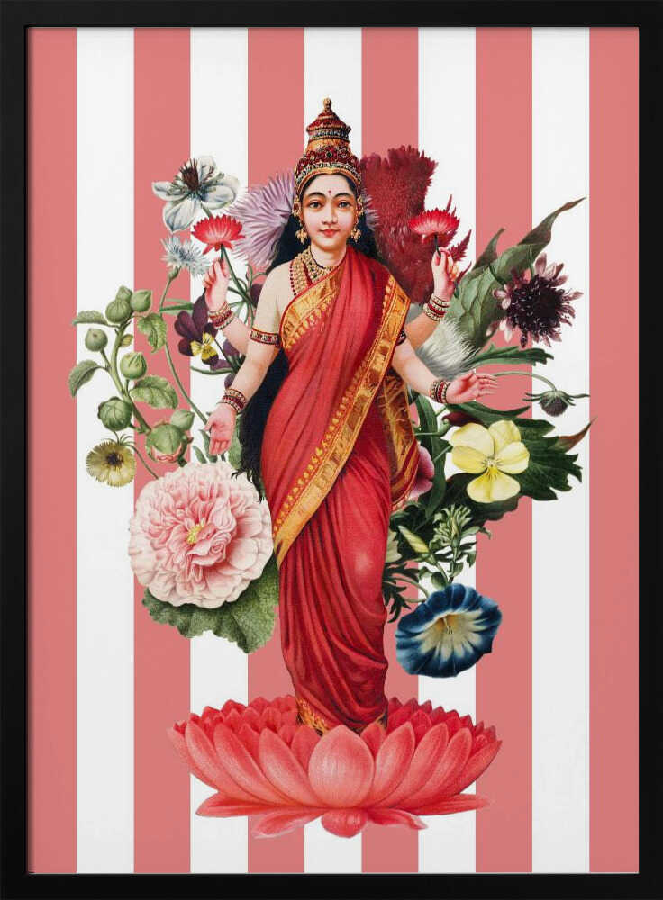 Goddess Lakshmi Floral Marja van den Hurk