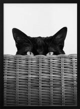 Peeking Cat Eyes Art Print UK — Abstract Dark Wall Art — Living Room — Wall It All Prints