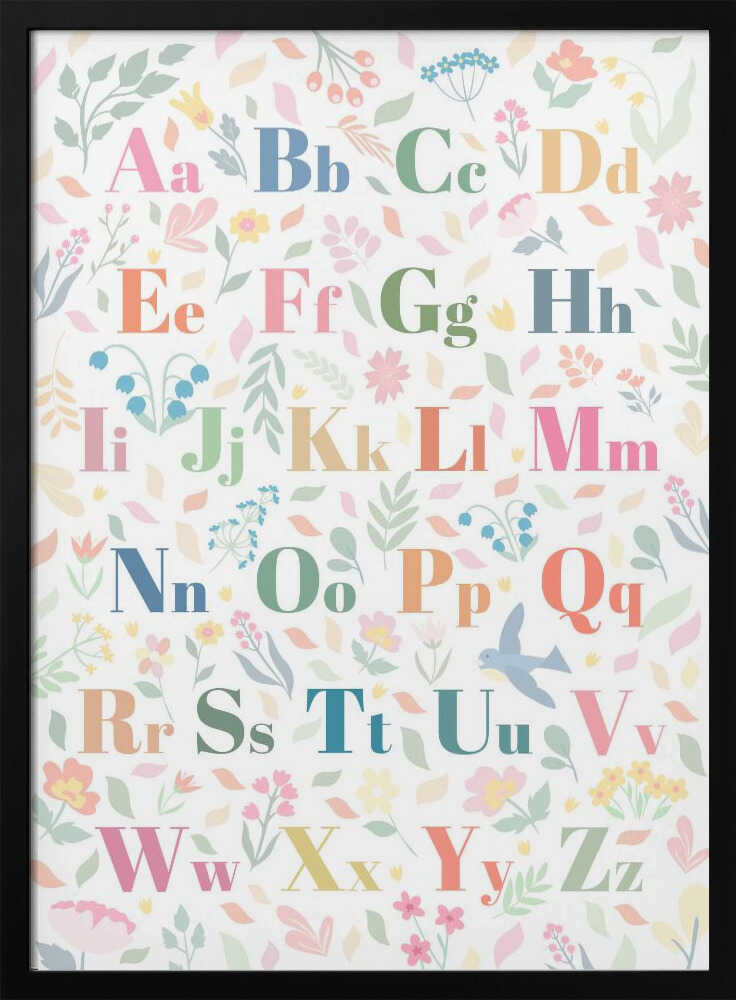 Pastel Floral Alphabet