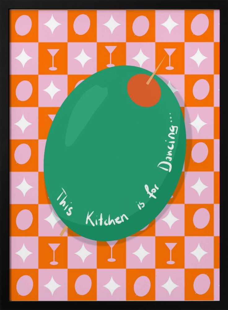 This Kitchen is for Dancing Art Print UK — Vintage Fresh Wall Art — Kitchen — Wall It All Prints