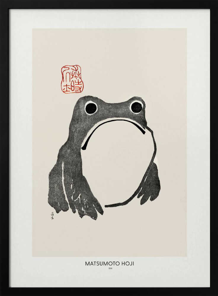Frog 1814 By Matsumoto Hoji Art Print UK — Japanese Vibrant Wall Art — Living Room — Wall It All Prints