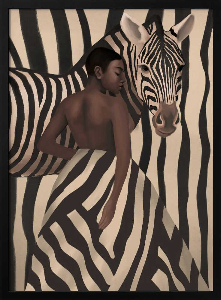 Elegant Zebra Woman