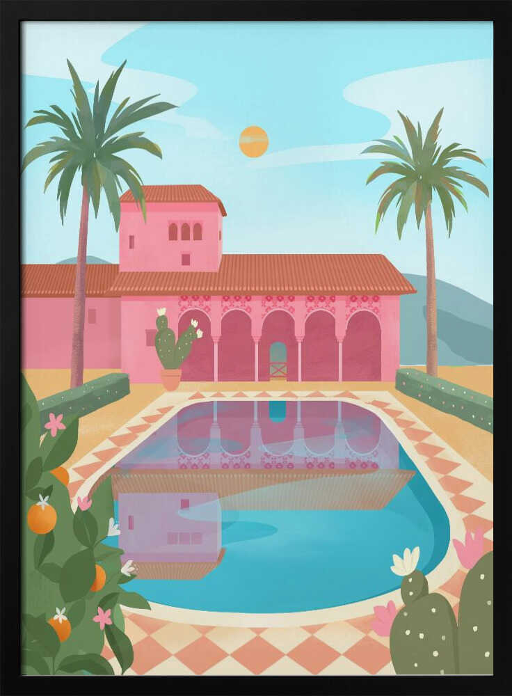 Granada, Spain Art Print UK — Botanical Calm Wall Art — Bedroom — Wall It All Prints