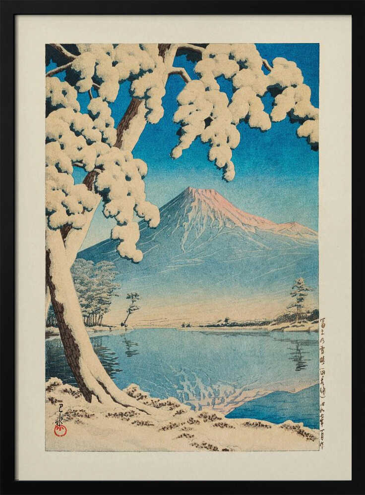 Fuji No Yukibare, Tagonoura (1932) Art Print UK — Japanese Vibrant Wall Art — Living Room — Wall It All Prints