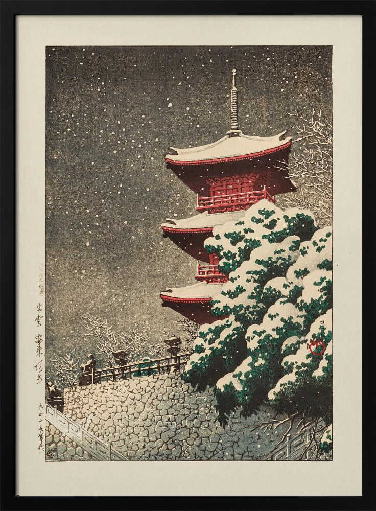 Temple At Izumo 1926 Art Print UK — Japanese Vibrant Wall Art — Living Room — Wall It All Prints