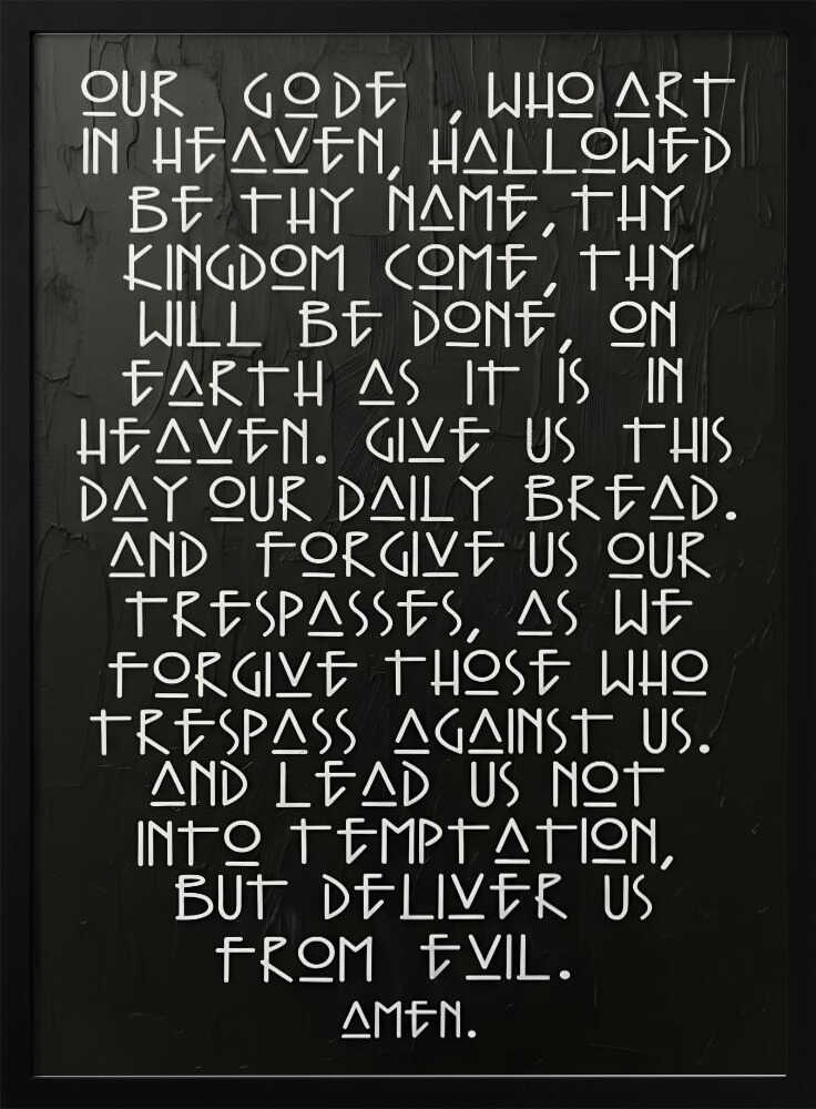 Spiritual Prayer Typography HUGO
