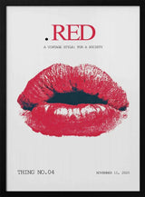 Vintage Red Lips Graphic